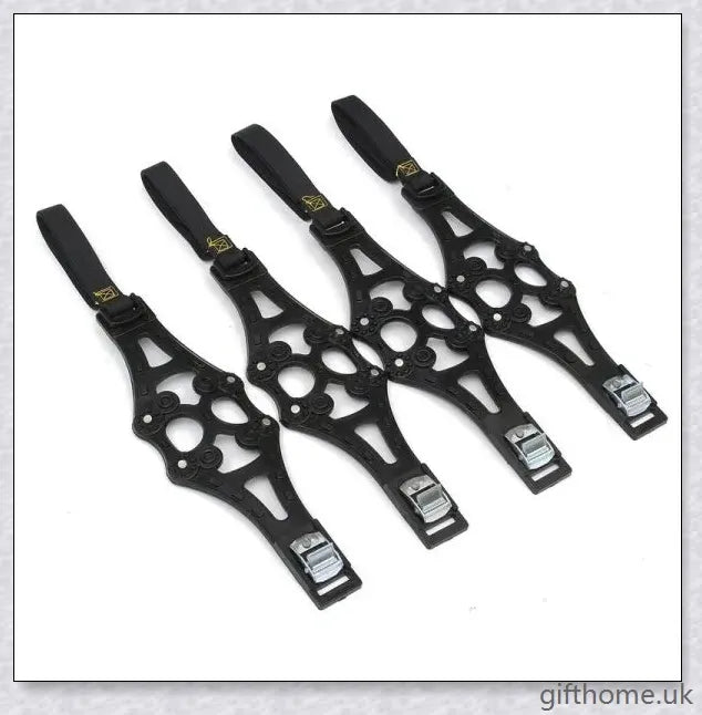 Premium anti-skid car tyre chains with alloy nails for exceptional grip and traction on UK roads