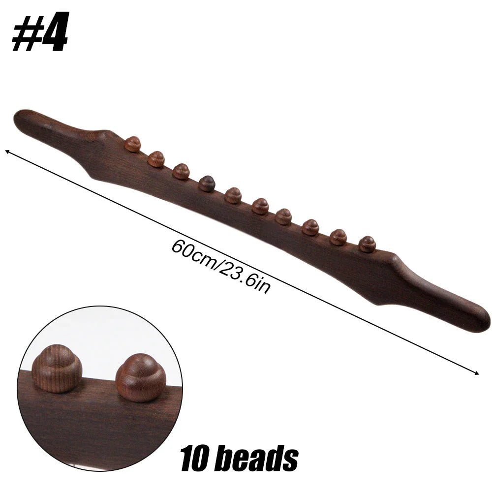 Premium Natural Wood Guasha Scraping Stick for Deep Tissue Massage and Relaxation