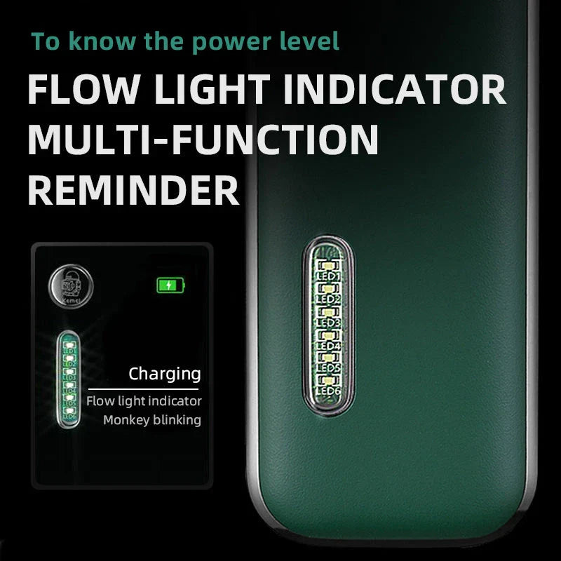 Kemei USB Electric Hair Clippers Trimmers with Stainless Steel Blades, Adjustable Cutting Lengths, and Cordless Rechargeable Design