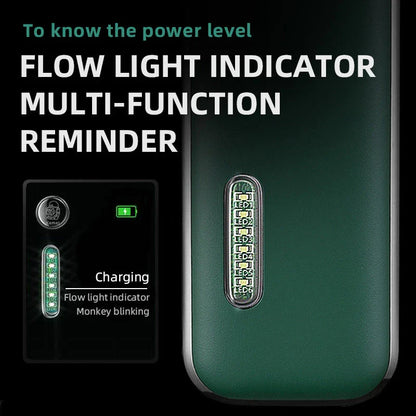 Kemei USB Electric Hair Clippers Trimmers with Stainless Steel Blades, Adjustable Cutting Lengths, and Cordless Rechargeable Design