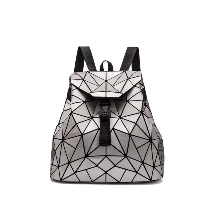Diamond-patterned backpack in various colours, featuring a sophisticated and contemporary British design