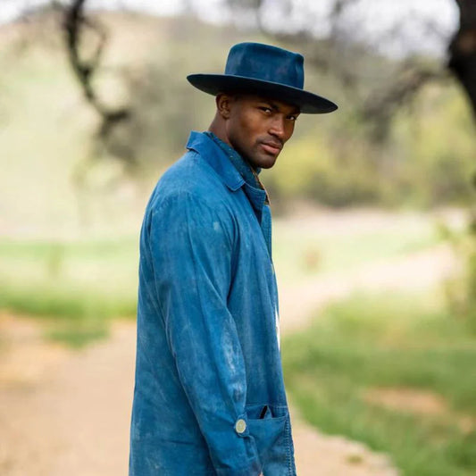 Premium Dual-Colour Felt Fedora Hat with Adjustable Size and Timeless Silhouette