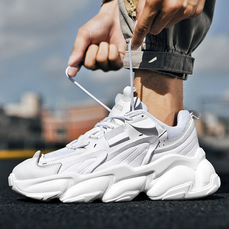 Premium casual trainers with a sleek, minimalist design and durable rubber sole for versatile, comfortable wear.