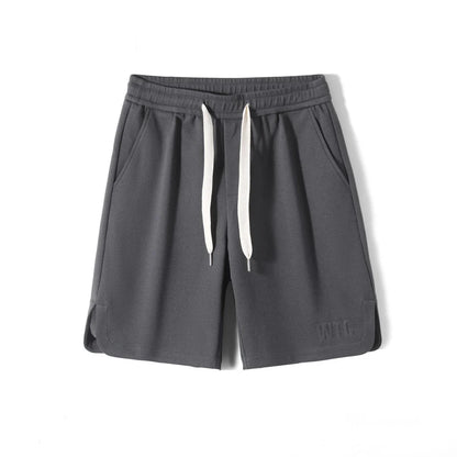 Premium British-made knitted sports shorts in a variety of classic colours, featuring an elastic waistband and loose, comfortable fit.