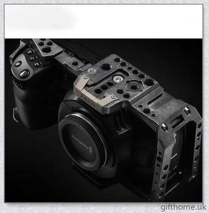 Premium aluminium alloy camera protective case with surrounding cage for enhanced support and security