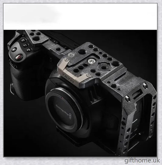 Premium aluminium alloy camera protective case with surrounding cage for enhanced support and security