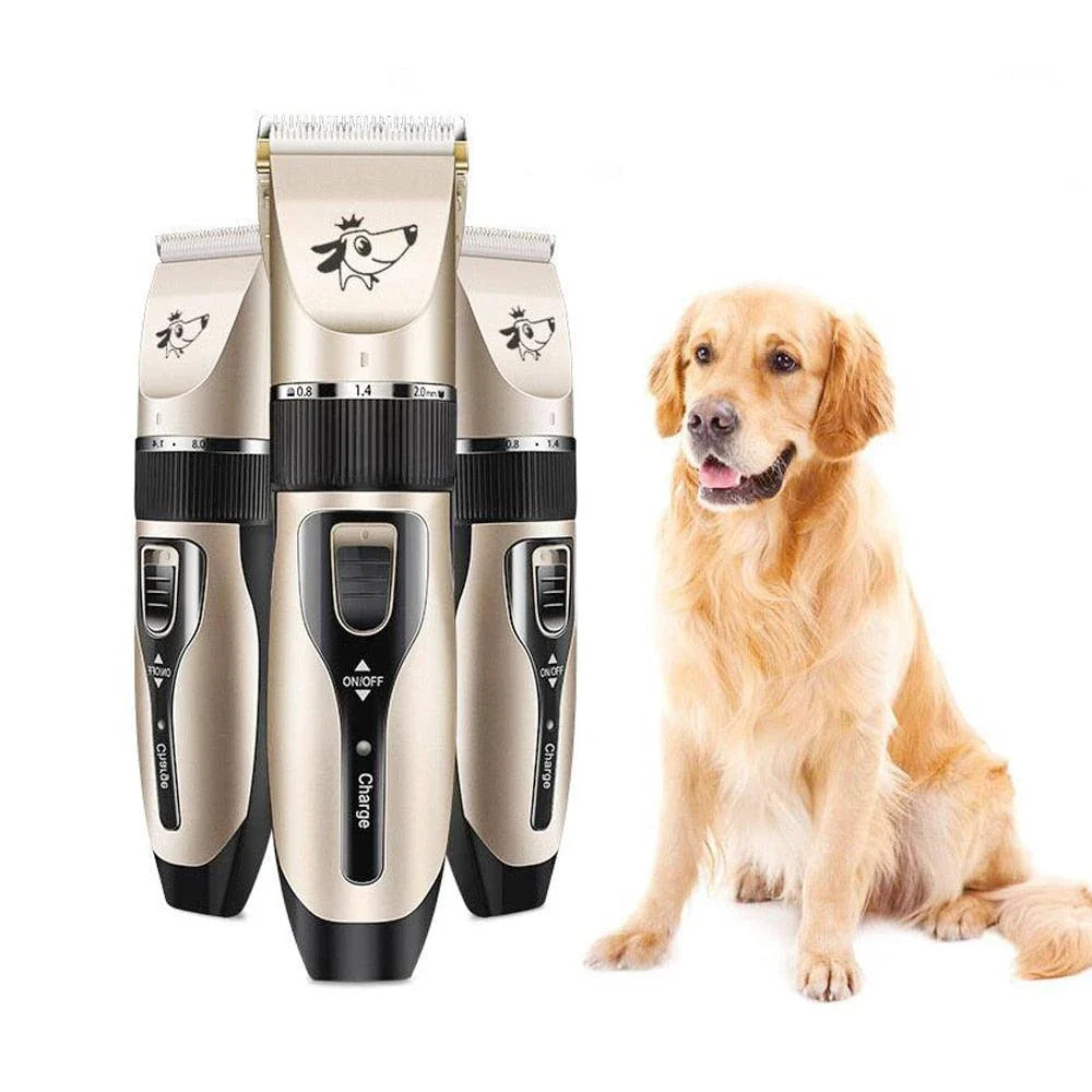 Golden Design Dog's Hair Trimmer Set with Quiet Electric Trimmer, Ergonomic Design, and Precision Attachments for Stress-Free Grooming