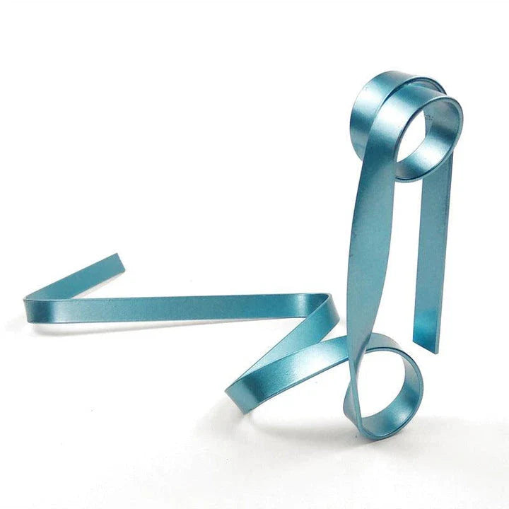 Floating wine bottle holder with sophisticated ribbon-like design, creating a mesmerising illusion of weightlessness
