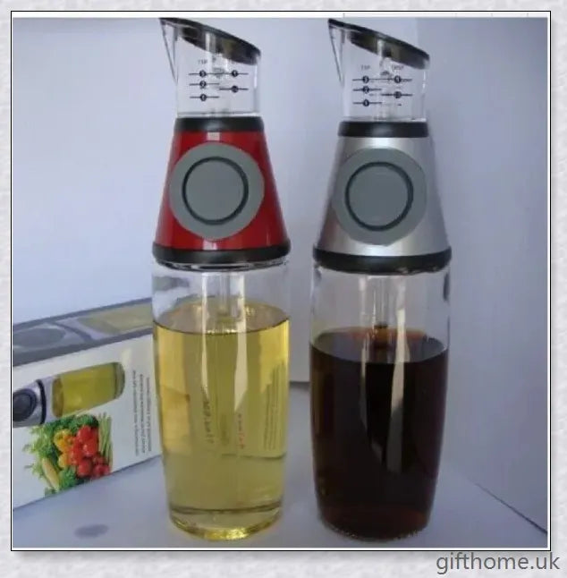 High-quality 500ml glass bottle for storing and displaying kitchen liquids such as oils, sauces, and condiments