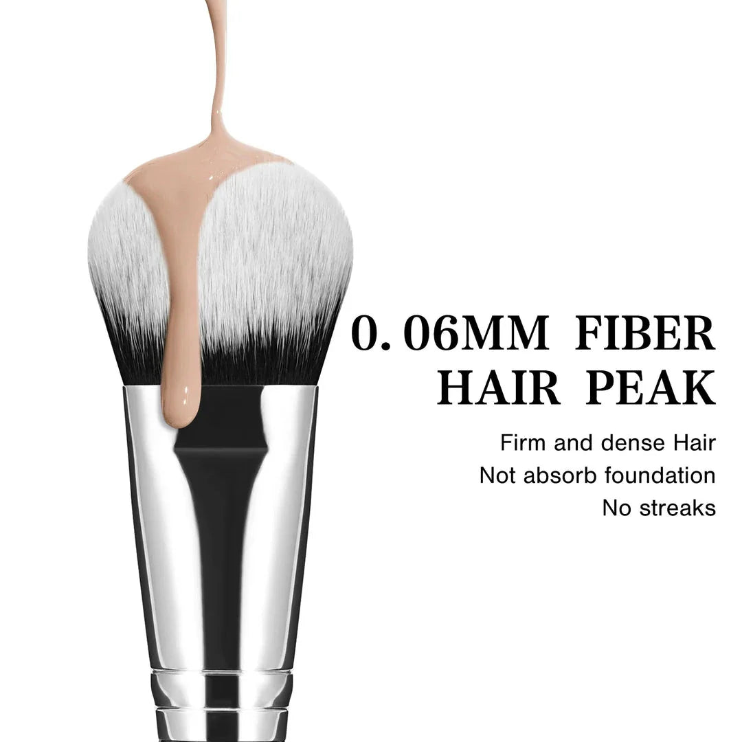 Professional Bevel Foundation Brush for seamless makeup application with a bevel design and soft, synthetic bristles