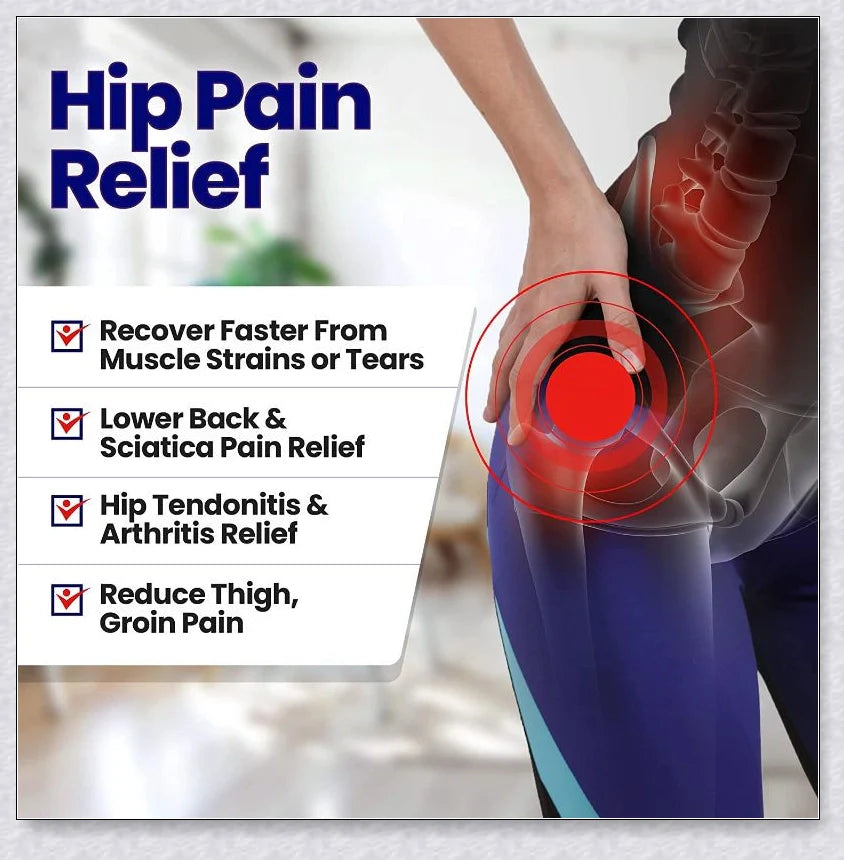 Premium adjustable hip stabiliser and groin brace with breathable mesh lining for pain relief and improved mobility