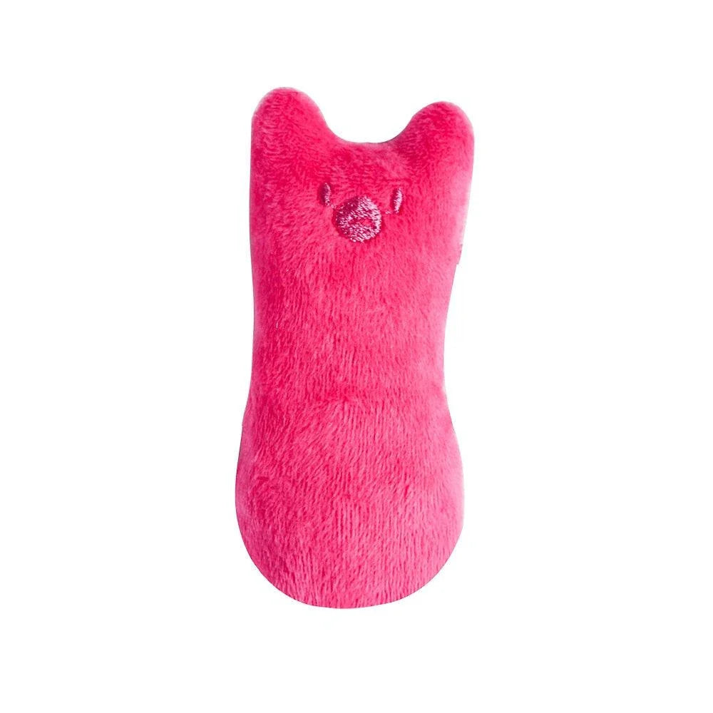 Soft, cuddly catnip-filled plush toy in a grey cotton colour, designed to captivate and entertain your feline friend.