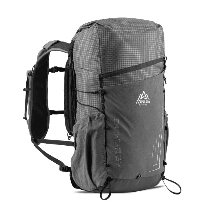 A sturdy, lightweight hiking backpack with an external frame design, multiple compartments, and adjustable straps for comfortable outdoor adventures.