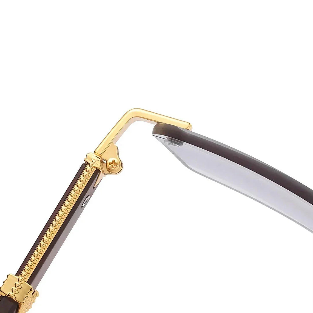 Rectangle fashion sunglasses with sleek, modern frames and mirror gradient lenses that provide UV400 protection.