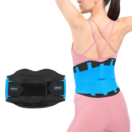 Premium Orthopedic Lumbar Brace with Adjustable Straps and Spine Decompression Technology for Back Pain Relief