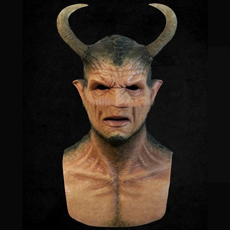Premium quality full head devil ball party prop with striking red devil design and lifelike details