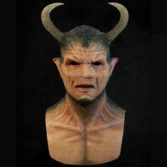 Premium quality full head devil ball party prop with striking red devil design and lifelike details