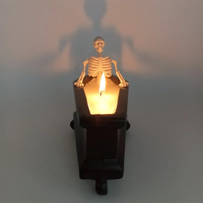 Meticulously crafted resin and wax Bubble Bath Skeleton Halloween decoration with enchanting details