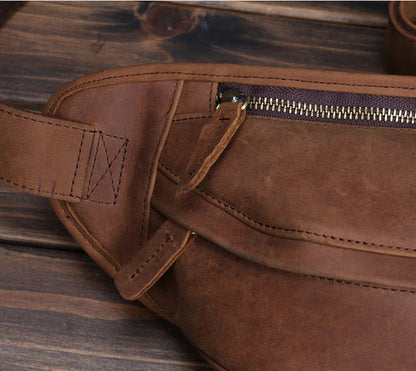 Premium British leather crossbody bag with adjustable strap and multiple pockets for organised storage