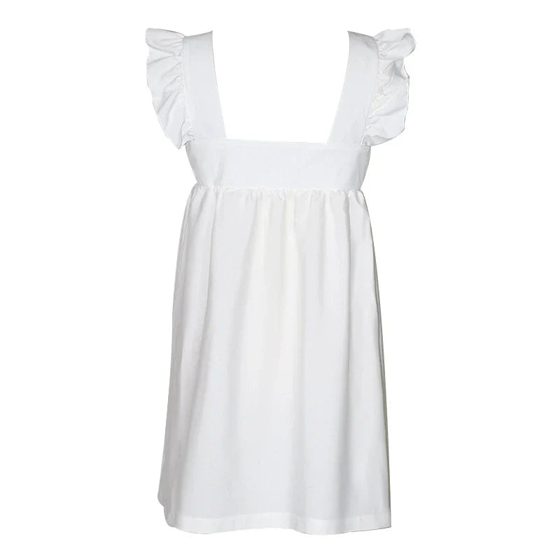 A sophisticated casual dress in a timeless solid colour, made from premium polyester for ultimate comfort and style.
