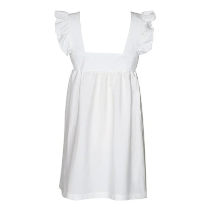 A sophisticated casual dress in a timeless solid colour, made from premium polyester for ultimate comfort and style.