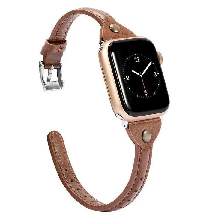 Premium leather watch with slim design, featuring a durable and comfortable strap in various colours