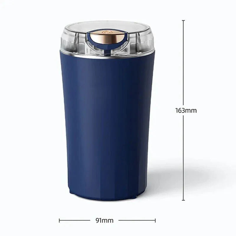 Premium Compact Electric Coffee Grinder with Stainless Steel Blades and Adjustable Grind Settings