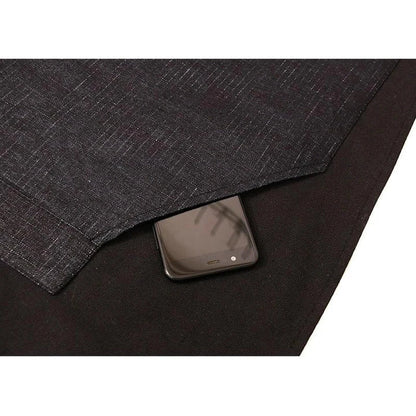 Premium black restaurant barista apron made of durable canvas for café and restaurant staff