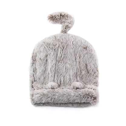 Cosy plush pet sleeping bag in grey colour, designed to keep small pets warm and comfortable