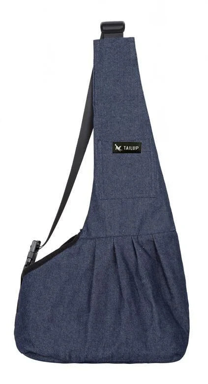 Premium pet carrying sling bag with mesh ventilation, adjustable straps, and reinforced bottom for small dogs and cats up to 6 kg