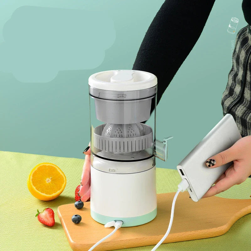 Premium USB-powered portable citrus juicer for making fresh, healthy juices on the go