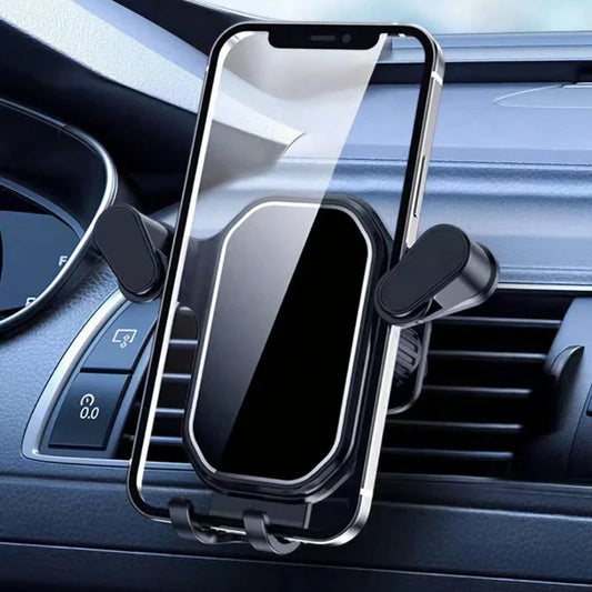 360-degree rotation car phone holder with secure hook-type base and one-handed operation for safe driving in the UK