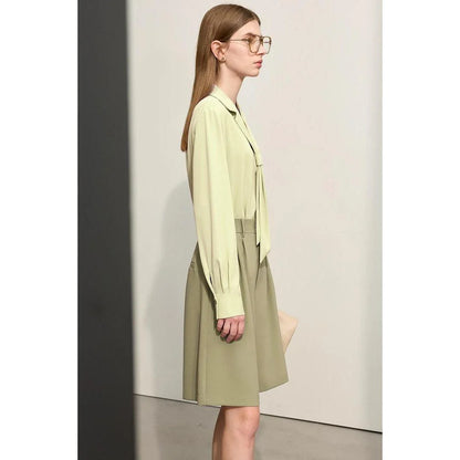 Elegant wide-leg shirred shorts for women, featuring a refined design and comfortable fit for the British summer