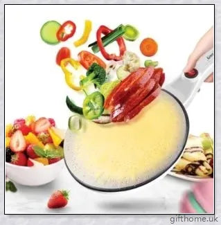 Premium Spherical Crepe Maker with Non-Stick Coating for Effortless Crepe-Making