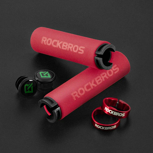 Lightweight bicycle grips with premium materials and anti-skid design for comfortable, controlled rides