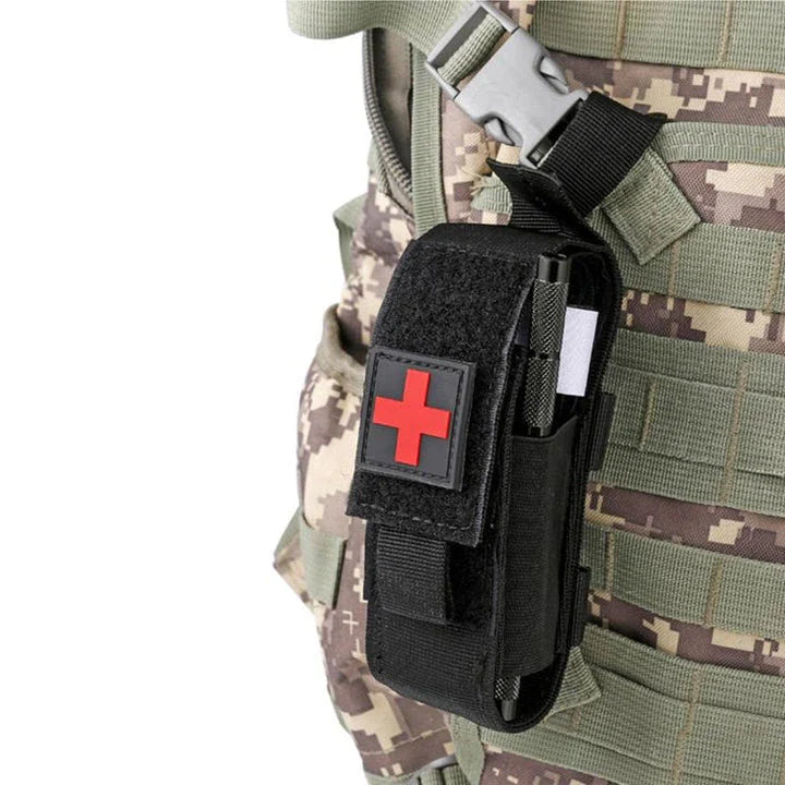 Durable aluminium tactical tourniquet with nylon webbing designed for emergency response and outdoor safety