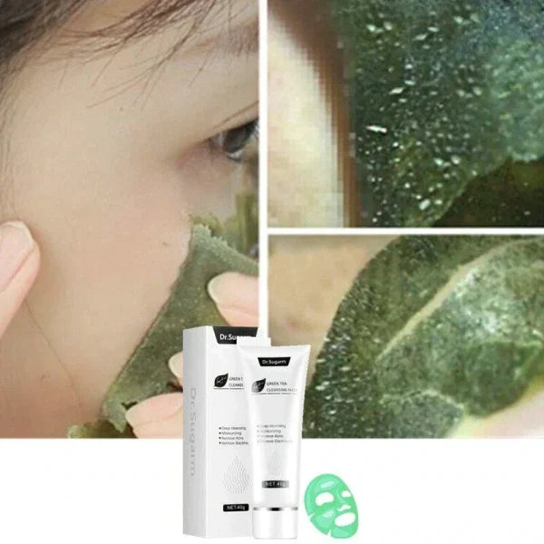 Nourishing Green Tea Peel-Off Mask with botanical extracts for a radiant, healthy-looking complexion