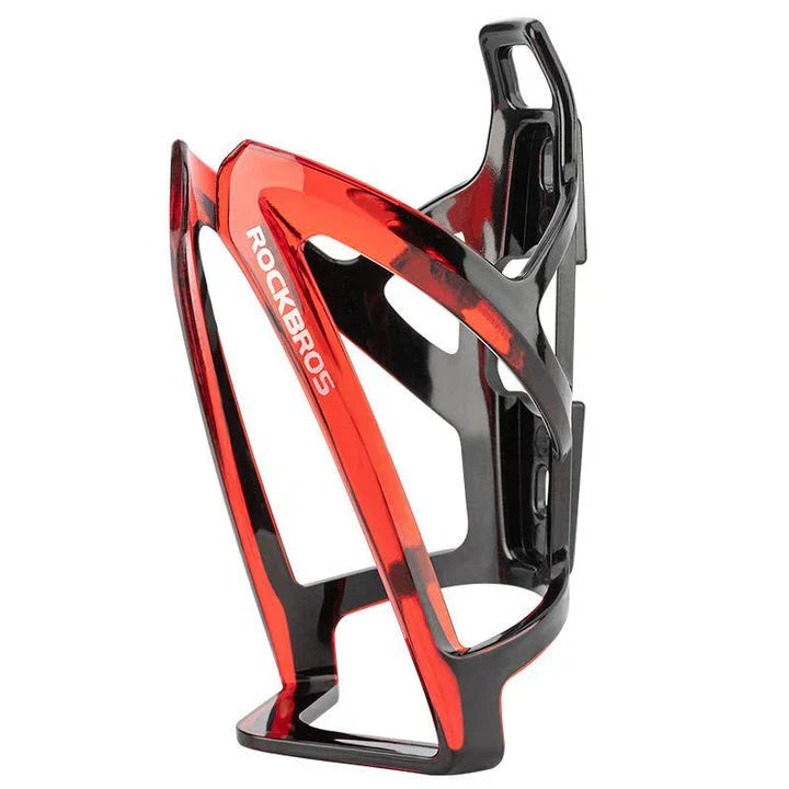 Stylish and lightweight cycling bottle holder in black with vibrant two-tone design, perfect for UK cyclists