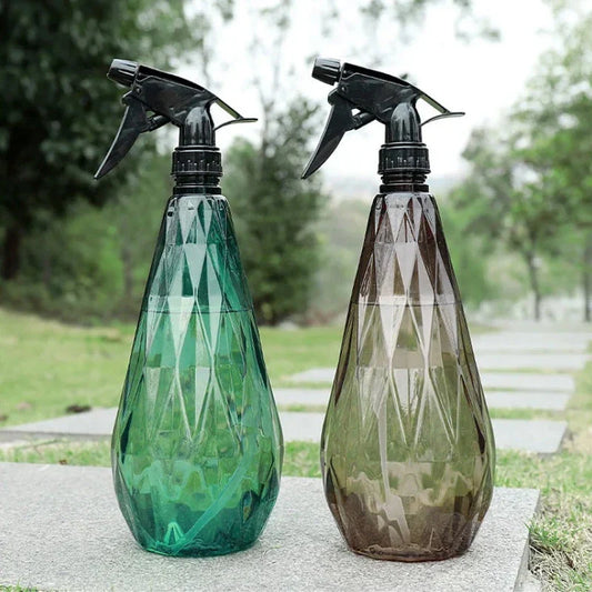 Premium 1000ml diamond-cut watering can with dual-mode spray function for gardening