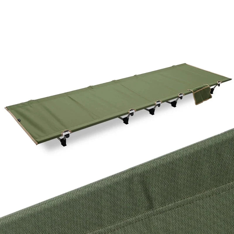 Robust Outdoor Folding Camping Cot with Durable Aluminium Frame and Spacious 185cm Design