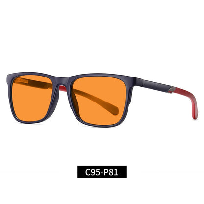 Cross-border Wild 2309 Orange Anti-Blue Light UV Glasses with stylish full-rim frame and protective lenses
