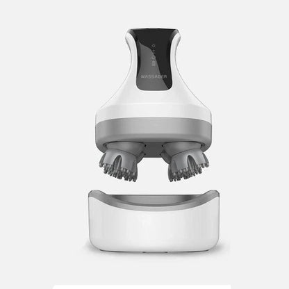 Premium 4D Smart Scalp Massager with deep kneading massage, soothing light therapy, and customisable settings for luxurious hair care