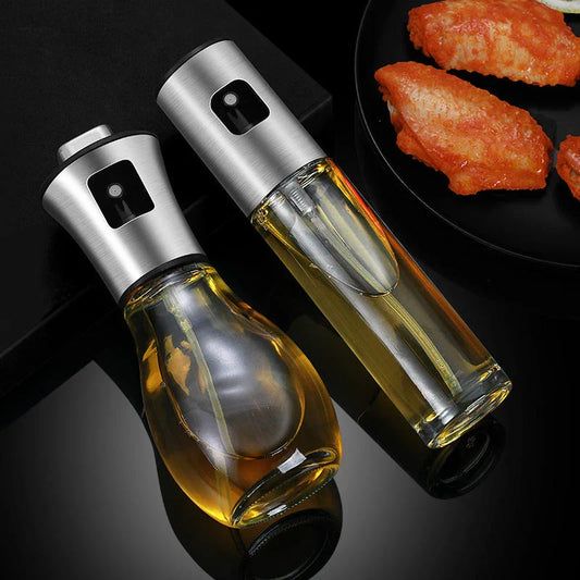 Premium glass oil sprayer for healthier cooking and baking, featuring an elegant design and versatile functionality.