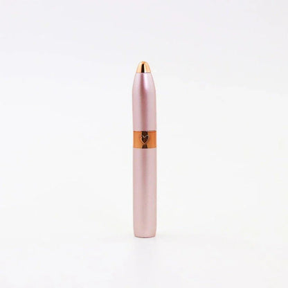 Mini Electric Eyebrow Trimmer Pen with built-in LED light for precise brow grooming