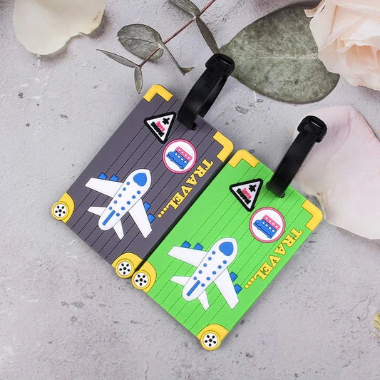 Fashionable PVC luggage tags in various colours for stylish and secure travel