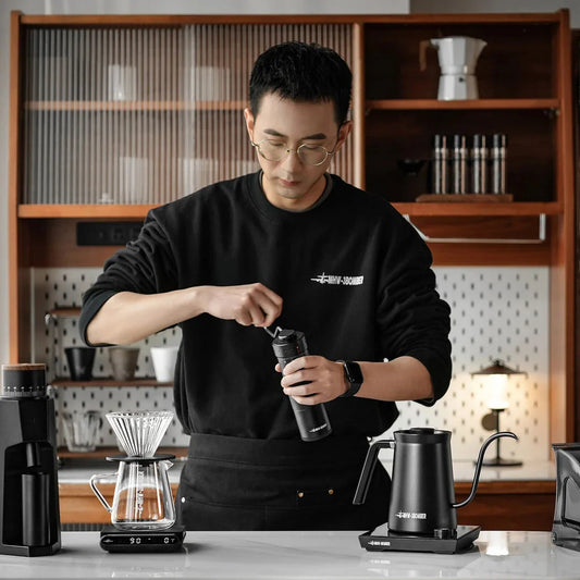Premium R3 Manual Coffee Grinder with Rapidity-3 grinding core, conical burr, and external grind adjustment for exceptional coffee brewing experience