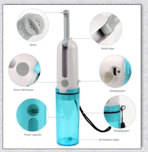 Premium portable handheld bidet spray with adjustable nozzle and water pressure for a refreshing, hygienic clean on the go.