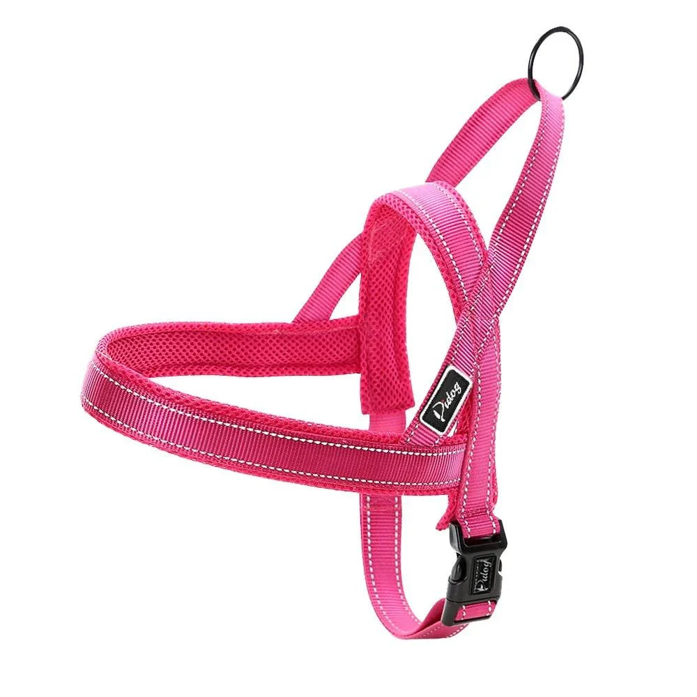 Durable nylon dog harness and leash set in various sizes for comfortable and secure walks with your canine companion