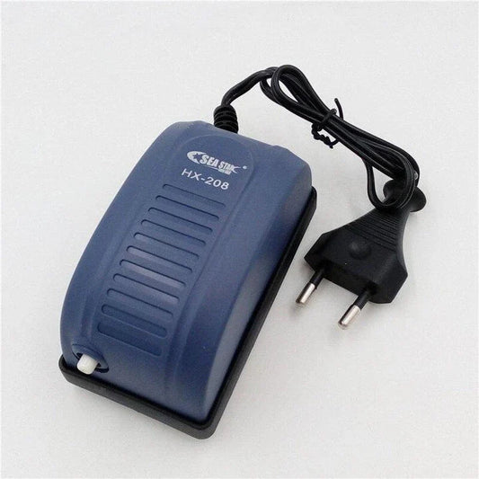 A high-quality aquarium air pump with 2.5-watt motor and 3-litre-per-minute output, designed for whisper-quiet and reliable performance.