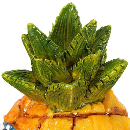 Charming pineapple-shaped aquarium decorations made of premium wood, adding a touch of British elegance to your underwater oasis